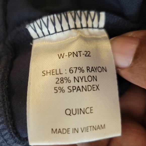 Quince's Womens Ultra-Stretch Ponte Straight Leg 4-Pocket Trouser Pants🆕️✨️ - Picture 8 of 9